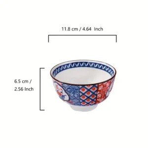 dimension du bol de riz japonais : 11,8cm pour 6,5cm